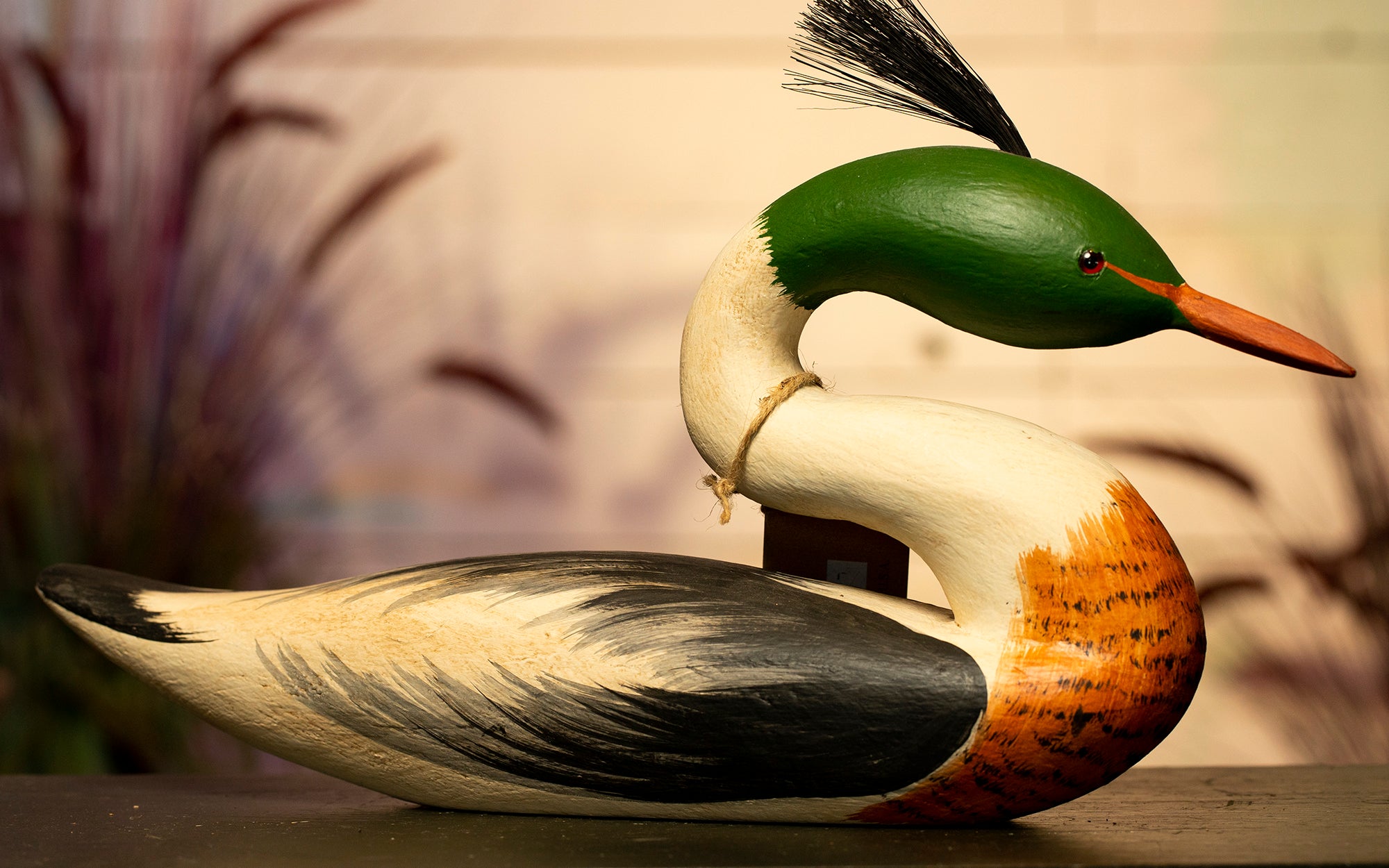 Merganser - Forward Facing Hand Carved Decoy