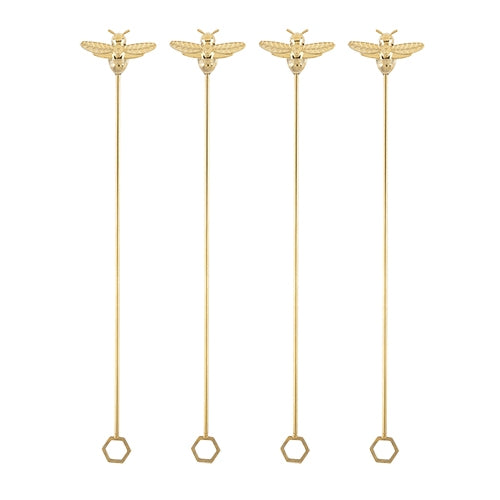 Gold Bumblebee Stir Sticks