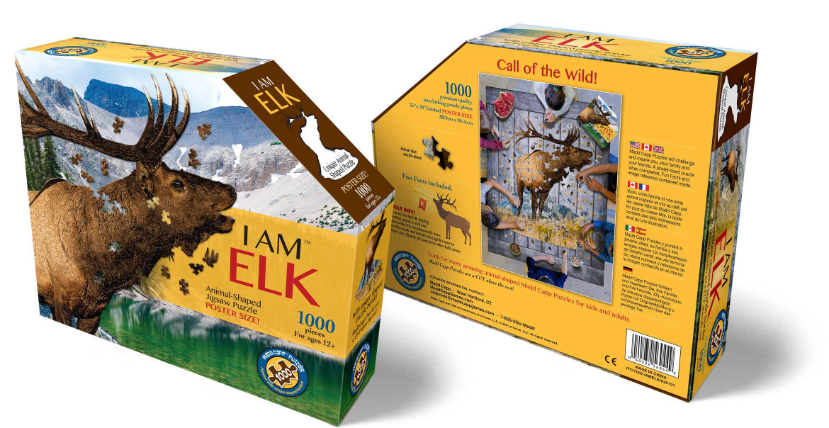 I Am Elk 1000 Piece Puzzle by Madd Capp