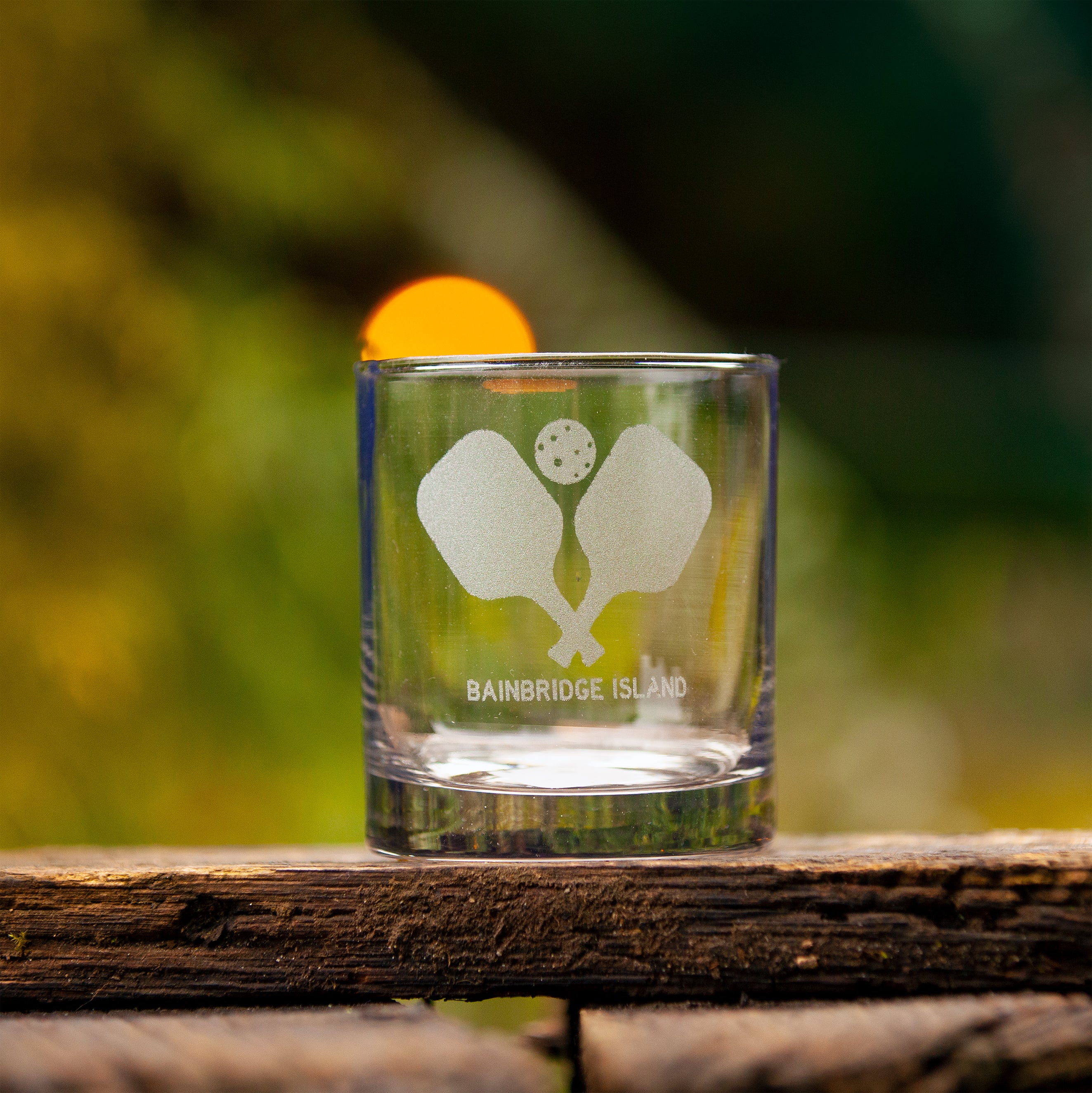 Bainbridge Island Pickleball Whisky Rock Glasses