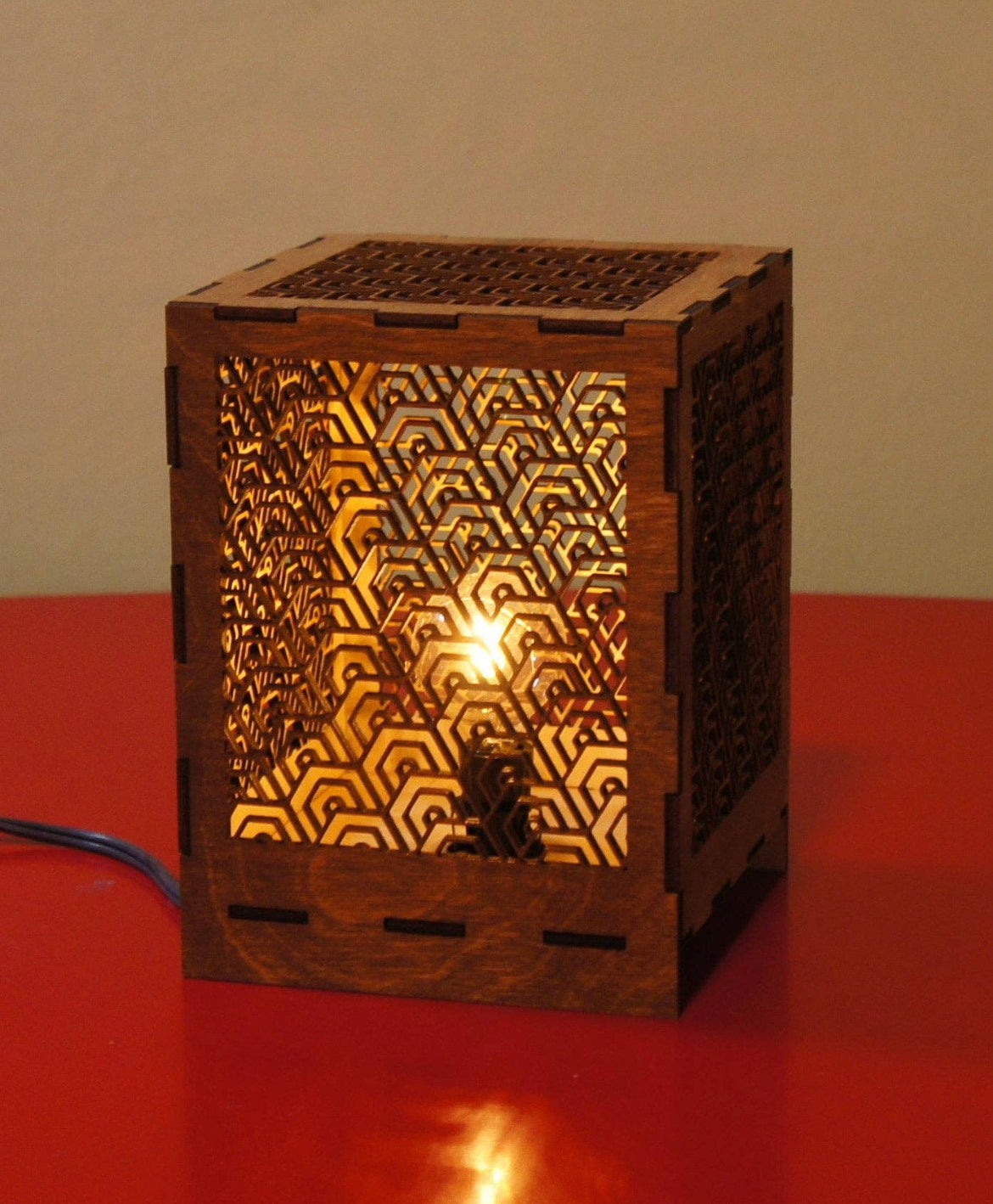 Desk Lamp - Deco Hex Design