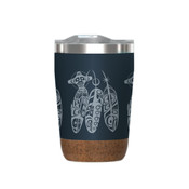 Cork Base Travel Mugs | Salmon Life Cycle