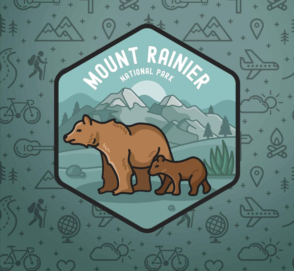 Mount Rainier Sticker