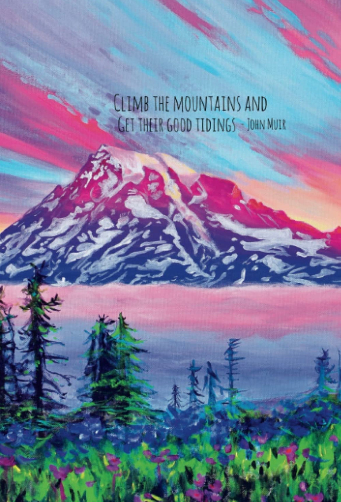 John Muir Rainier Magnet by Claudine Carmel