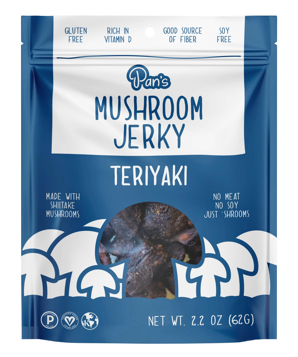 Pan's Mushroom Jerky - Teriyaki