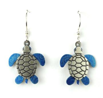 Layered Turtle Earrings