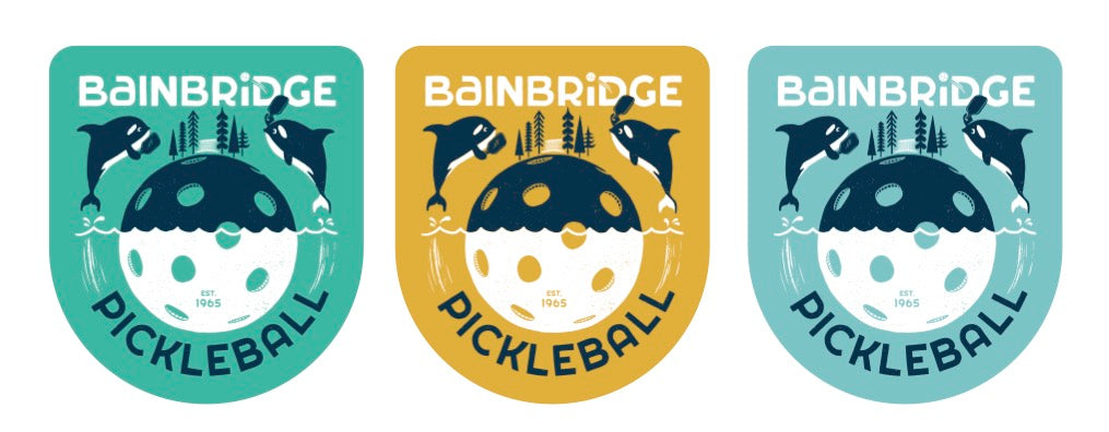 Bainbridge Orca Pickleball Stickers