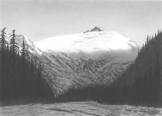 "Nooksack Cirque" by Nate Lundgren (Matted Print)