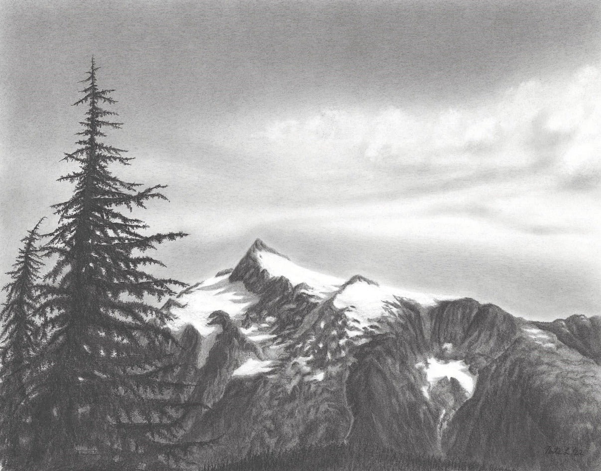 "Shuksan from Rainbow Ridge" by Nate Lundgren Original