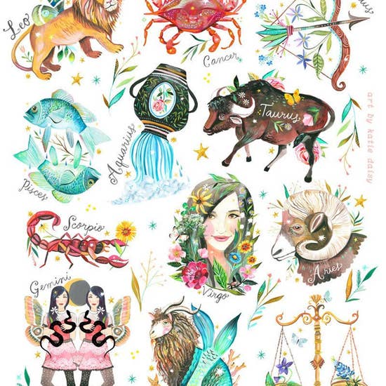 Zodiac Chart Print